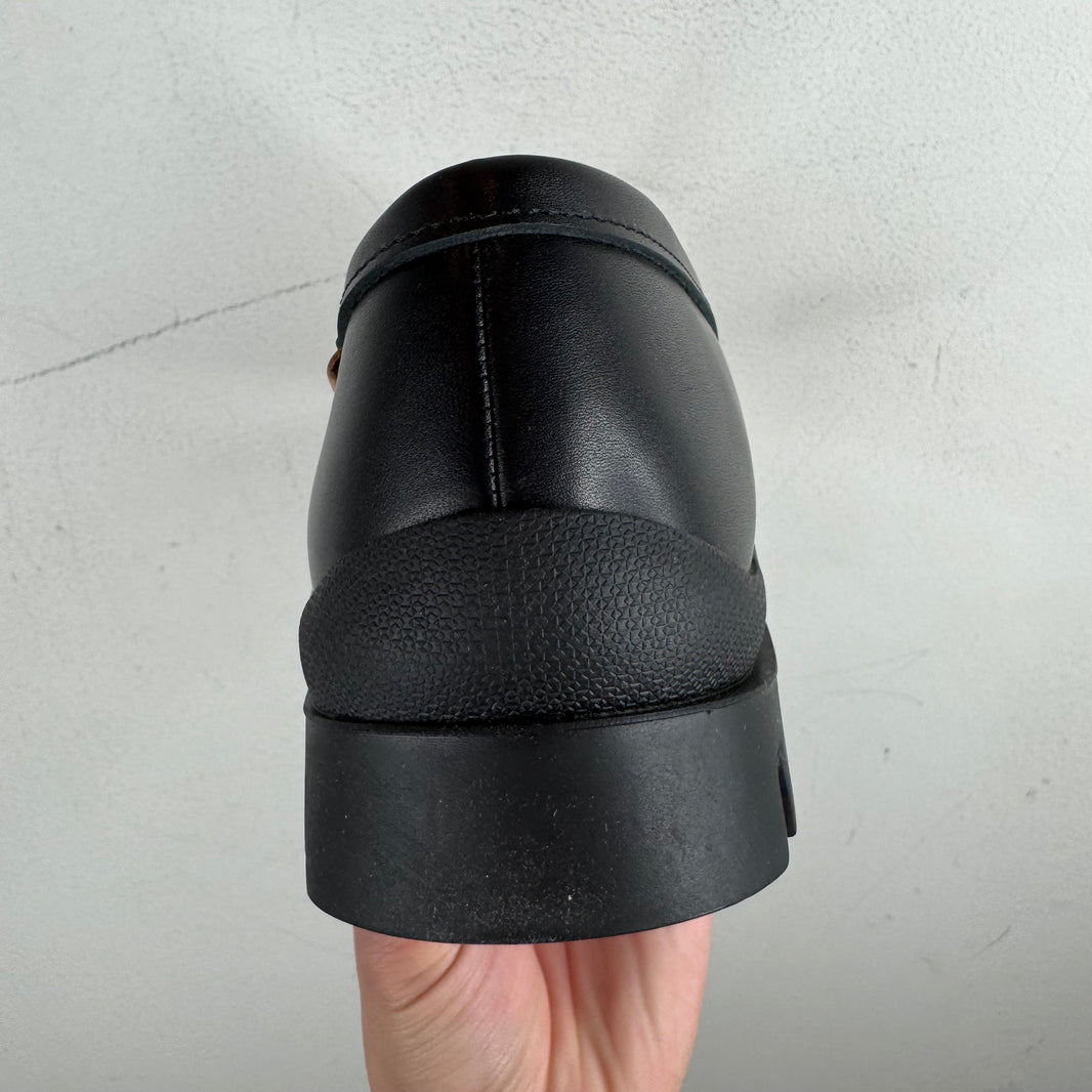 Hender Scheme Black Lug Penny Loafers