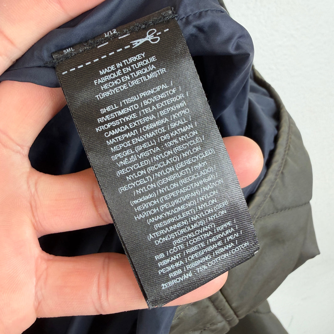 RRL Gray Quilted Bomber Jacket