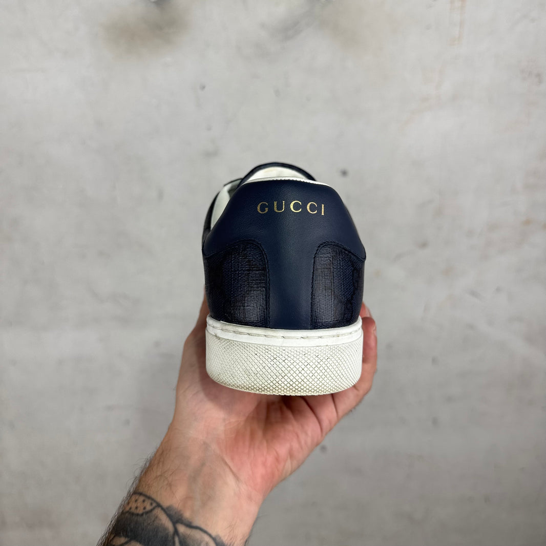 Gucci Navy Monogram Aces