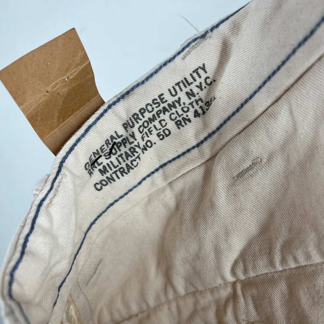 RRL Off White General Purpose Fatigue Trousers