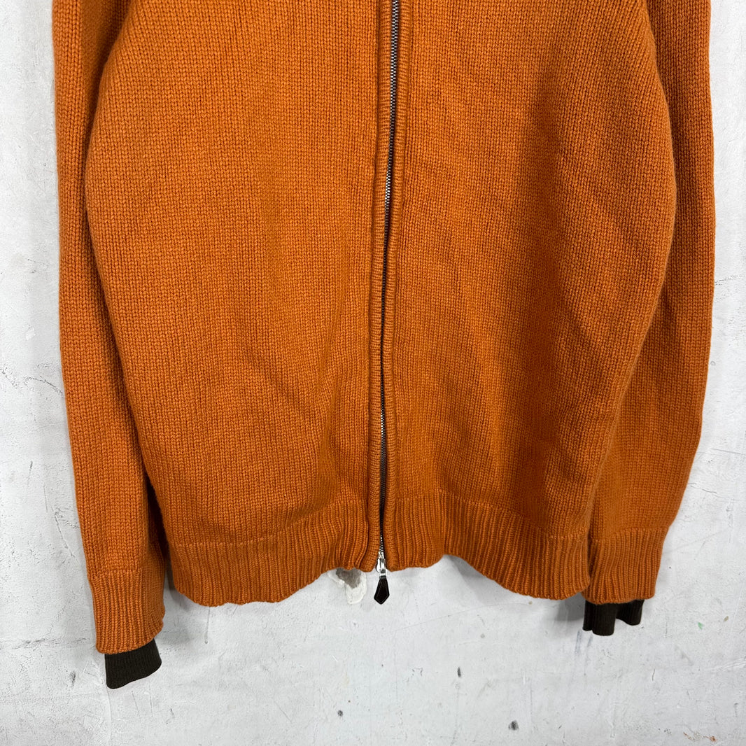 Hermes Double Layered Zip Knit