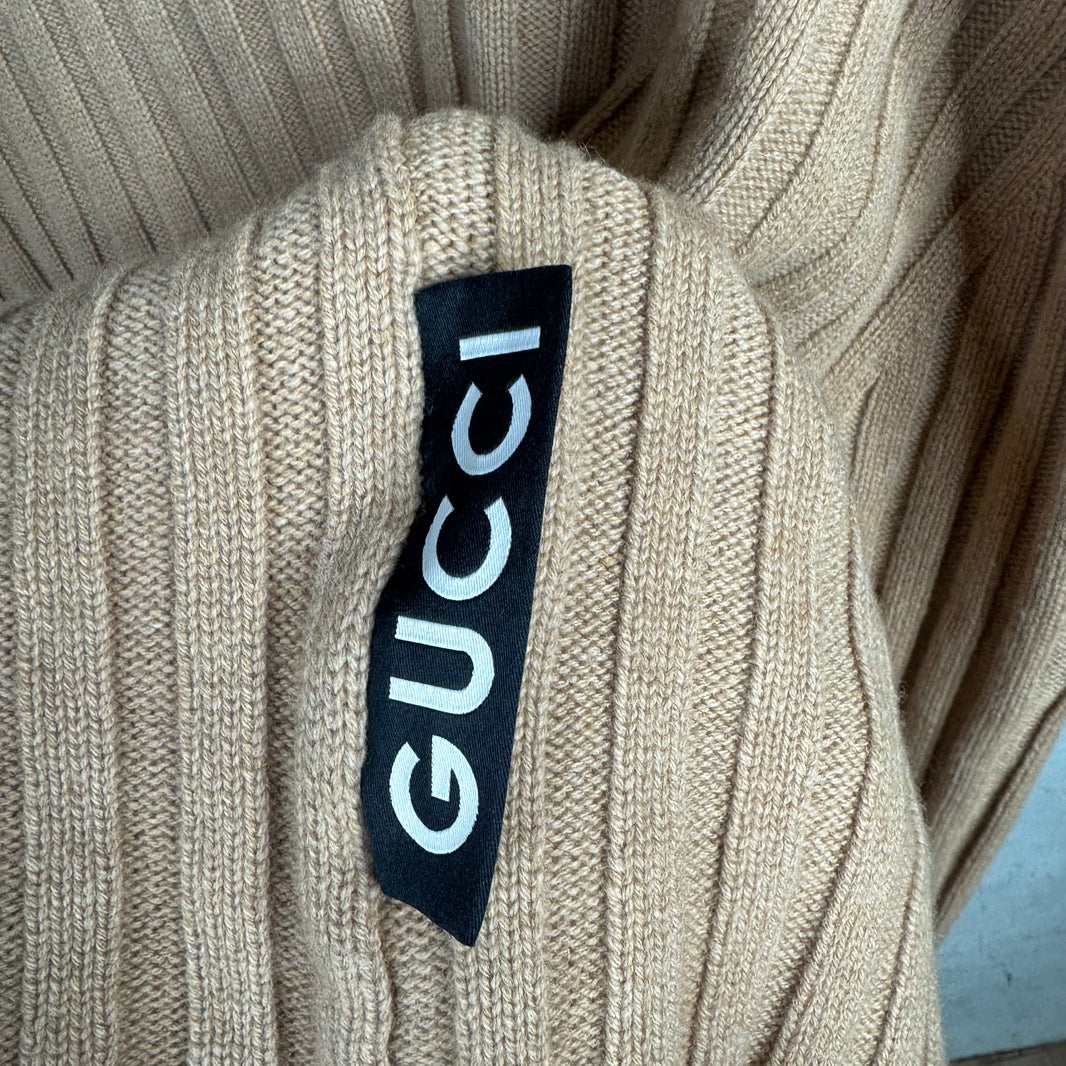 Gucci Turtleneck Cropped Knit Sweater