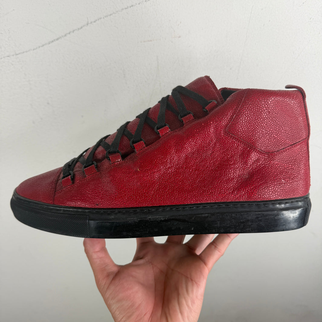 Balenciaga Red Stingray Arena Sneakers