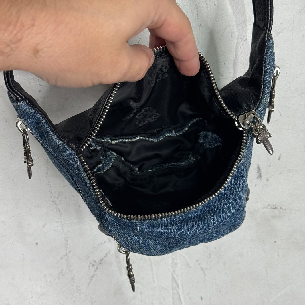 Chrome Hearts Mini Denim Snat Pouch