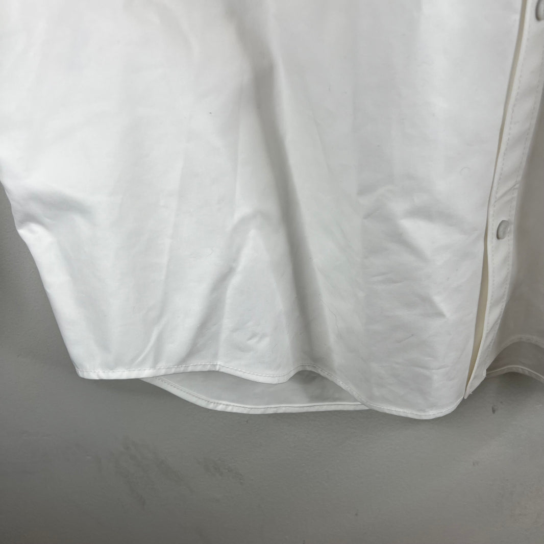 Balenciaga White Cocoon Snap Button LS Shirt