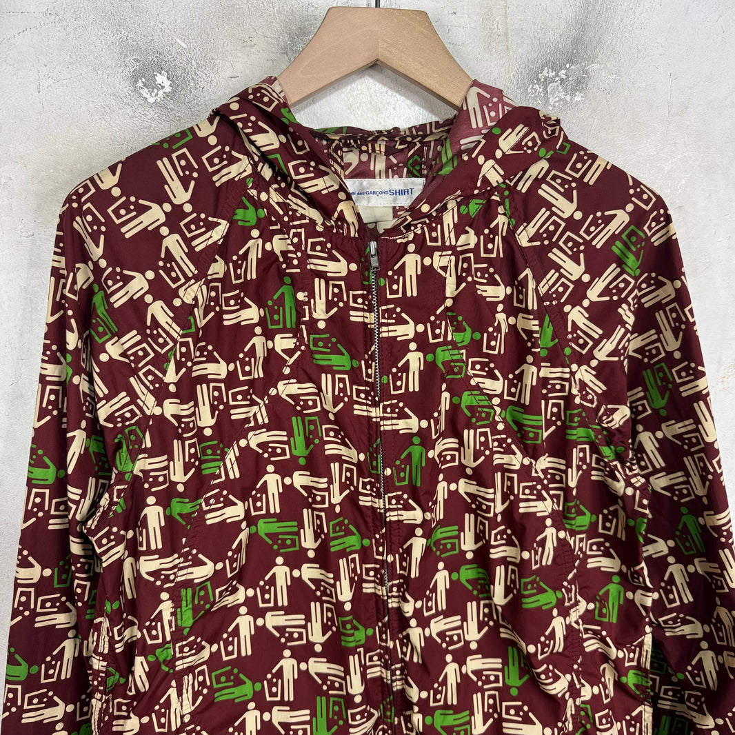 CDG Shirt Trash Icon Windbreaker Jacket