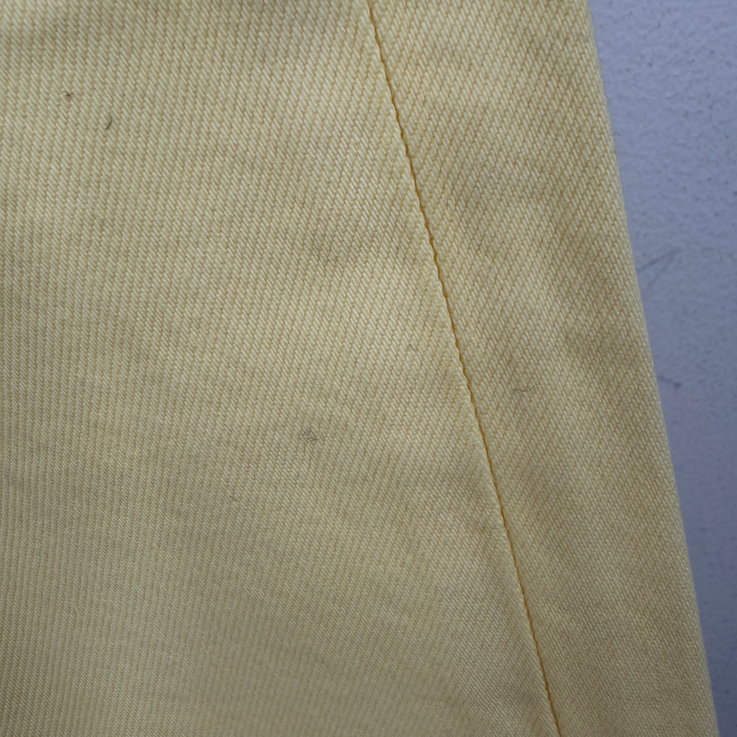 Prada Pastel Yellow Classic Fit Jeans