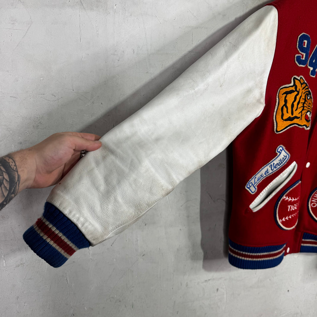 Supreme Red Tiger Varsity Jacket