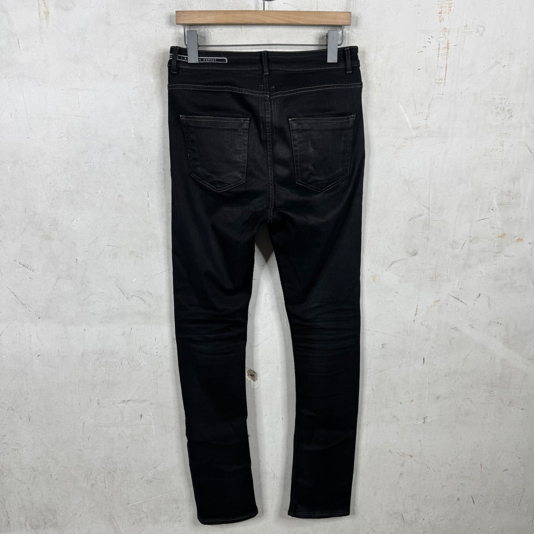 DRKSHDW Kiss The Carpet Waxed Detroit Jeans