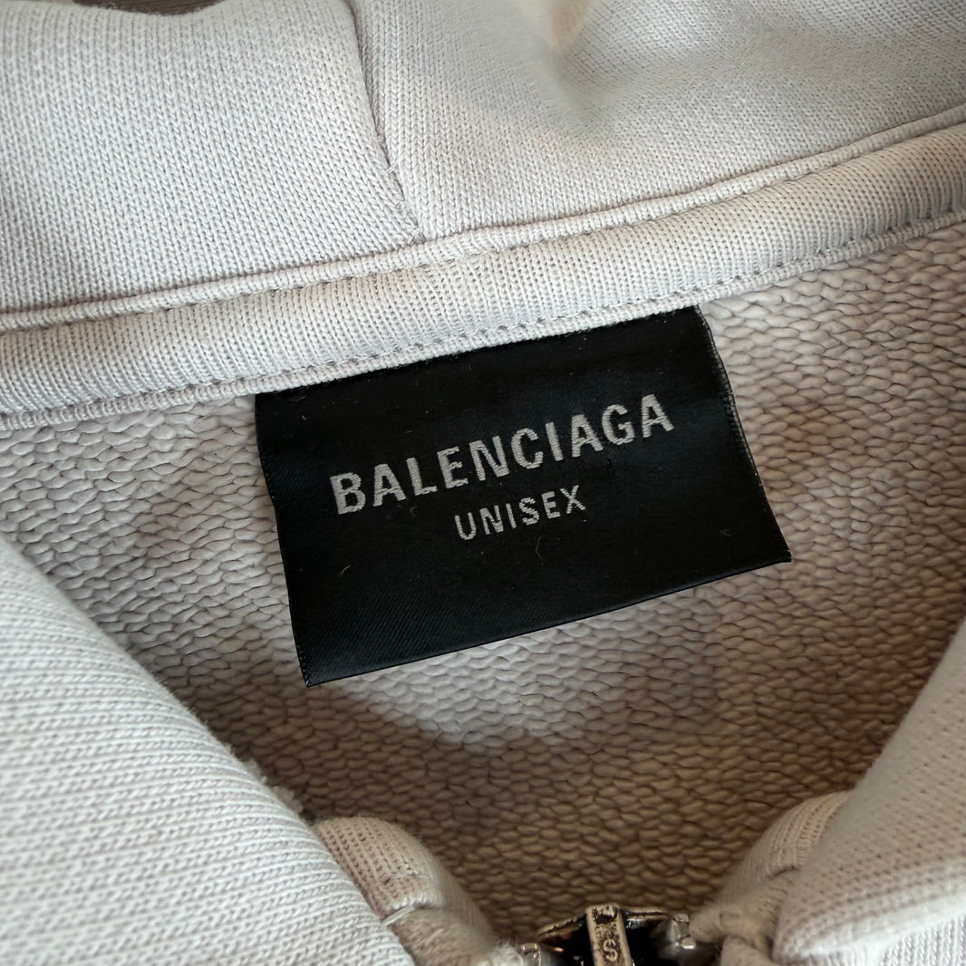 Balenciaga Business Logos Zip Hoodie