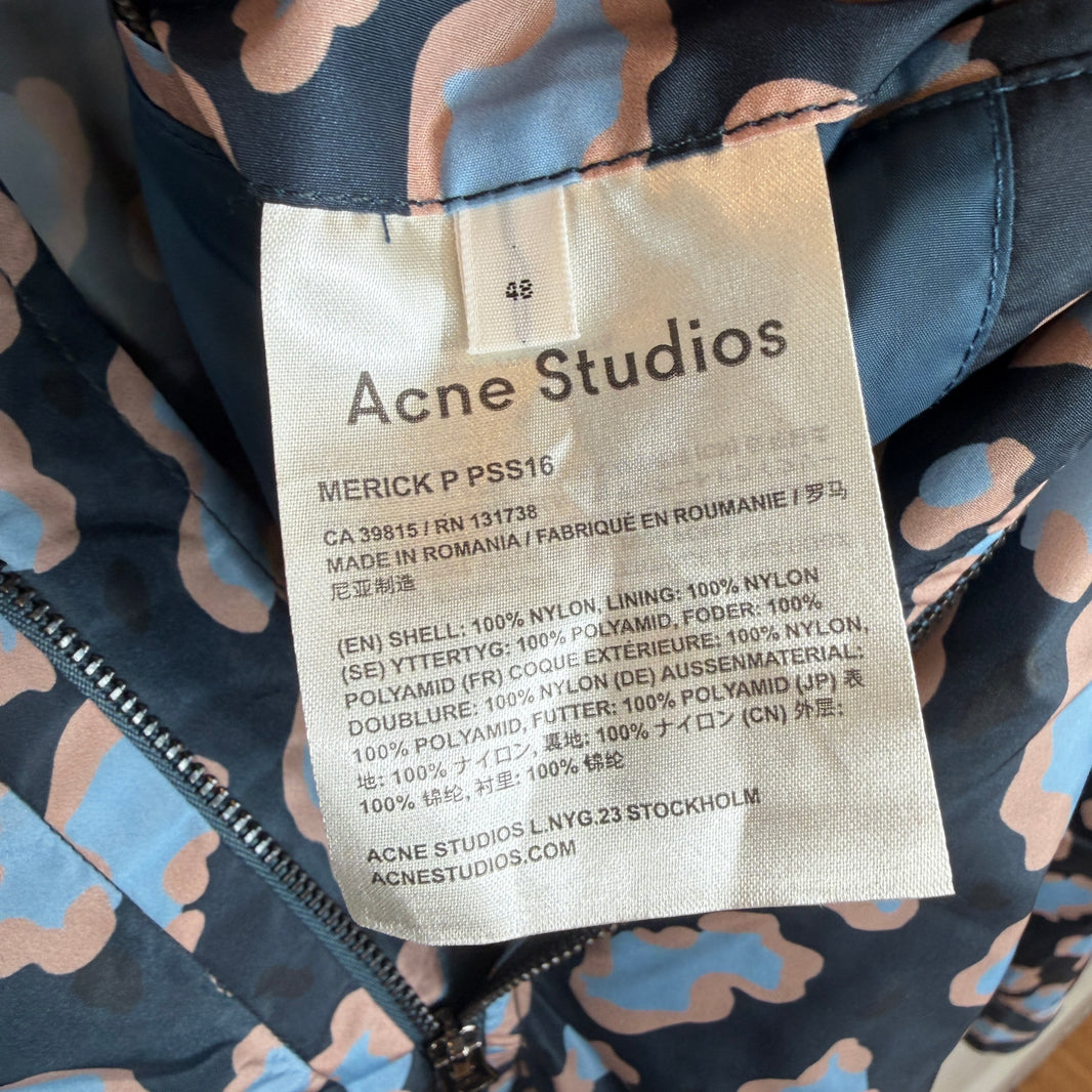 Acne Studios Cheetah Print Nylon Windbreaker