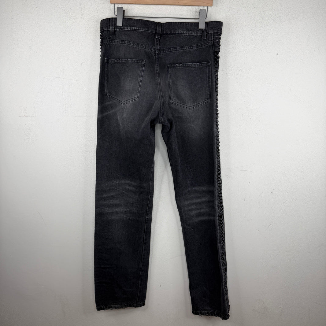 Martine Rose Black Twist Loop Jeans