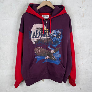 Supreme x MM6 Eagle Zip Up Hoodie