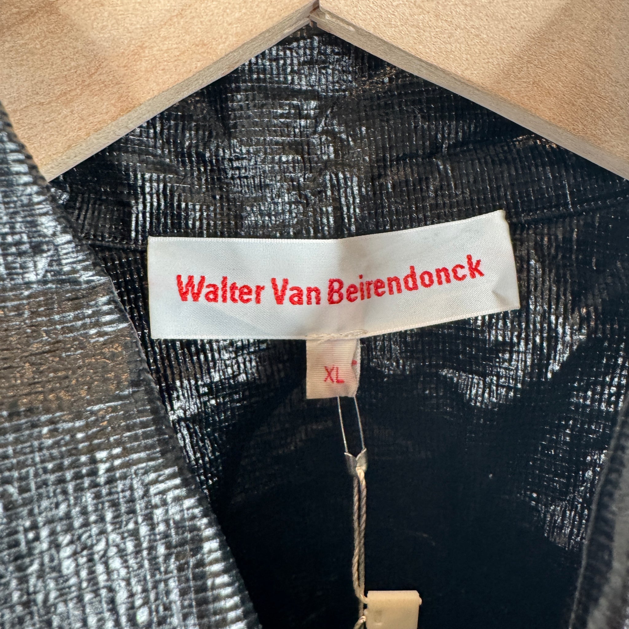 Walter Van Beirendonck Black Wrinkle Button Up