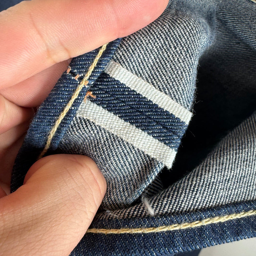 RRL Contrast Stitch Slim-Cut Jeans