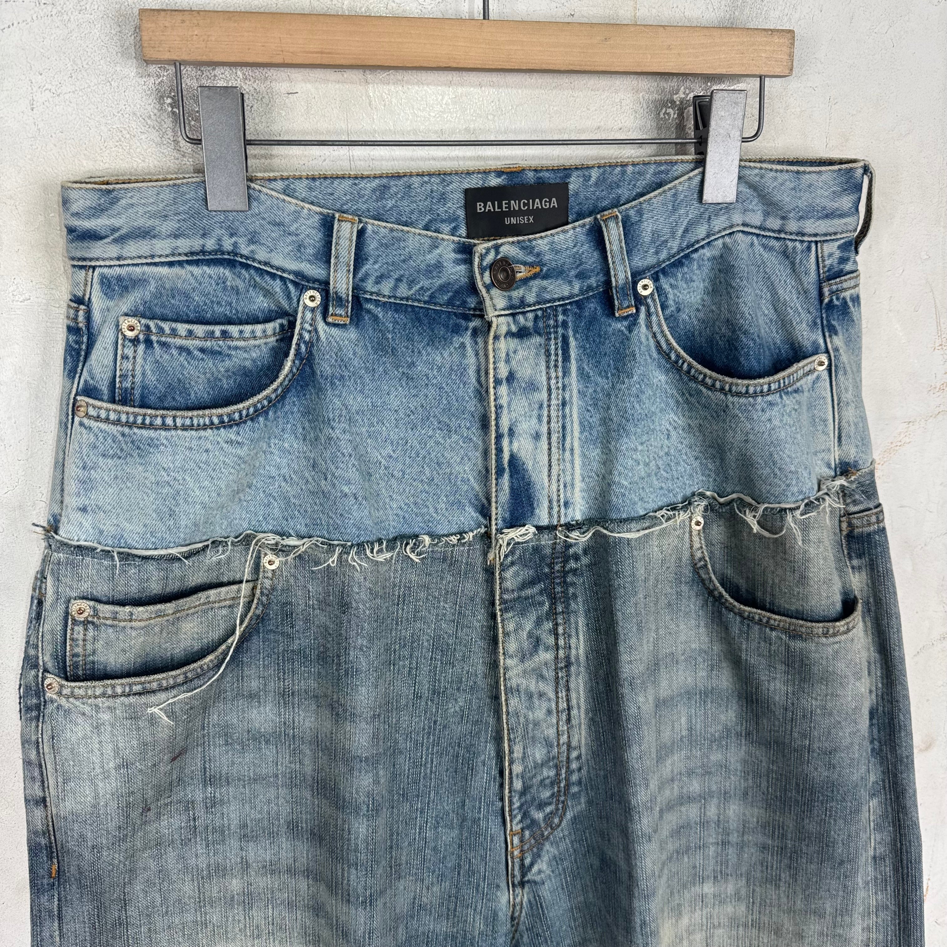 Balenciaga Cut Up Baggy Jeans – www.Lukes.store