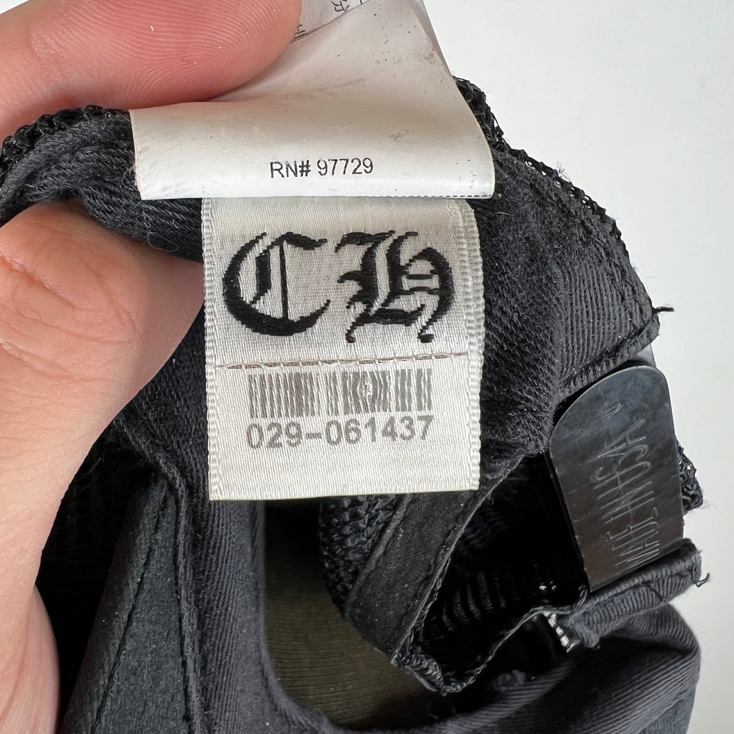 Chrome Hearts Black CH Trucker Hat