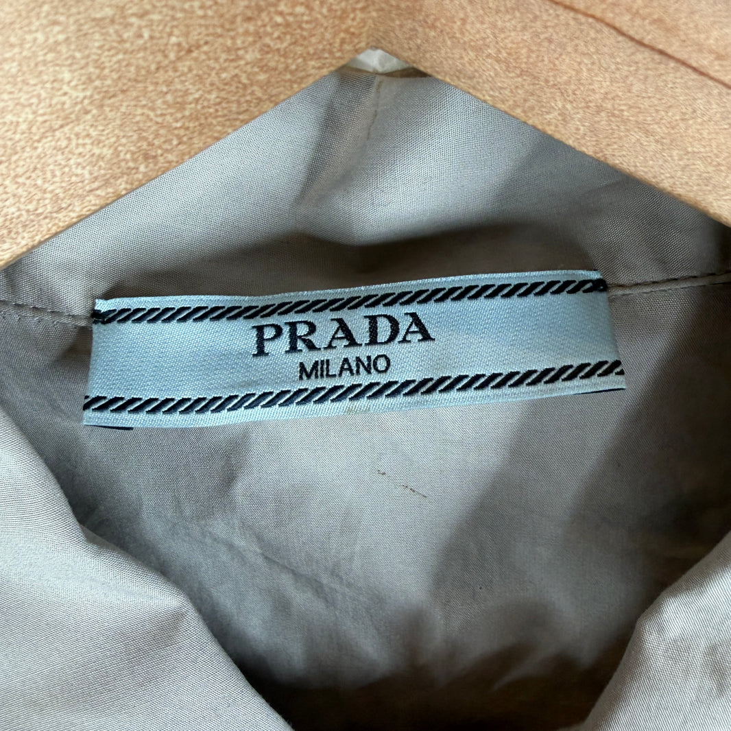 Prada Hybrid Sleeve Button Up LS Shirt