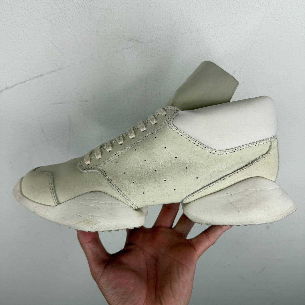 Rick Owens Adidas White Runner Sneakers