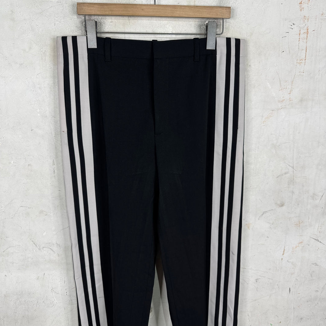 Balenciaga Snap Striped Loose Trousers
