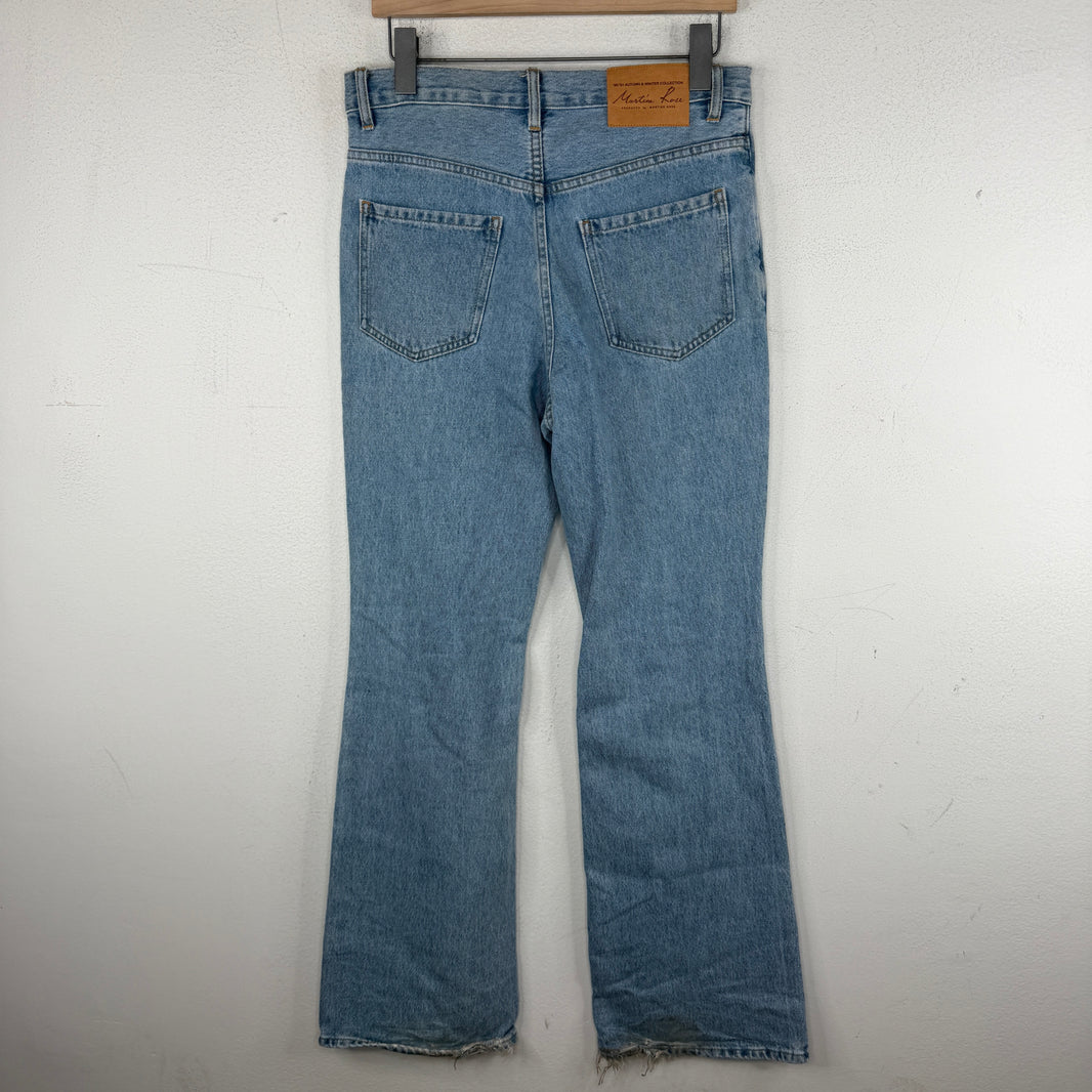 Martine Rose Flared Blue Jeans