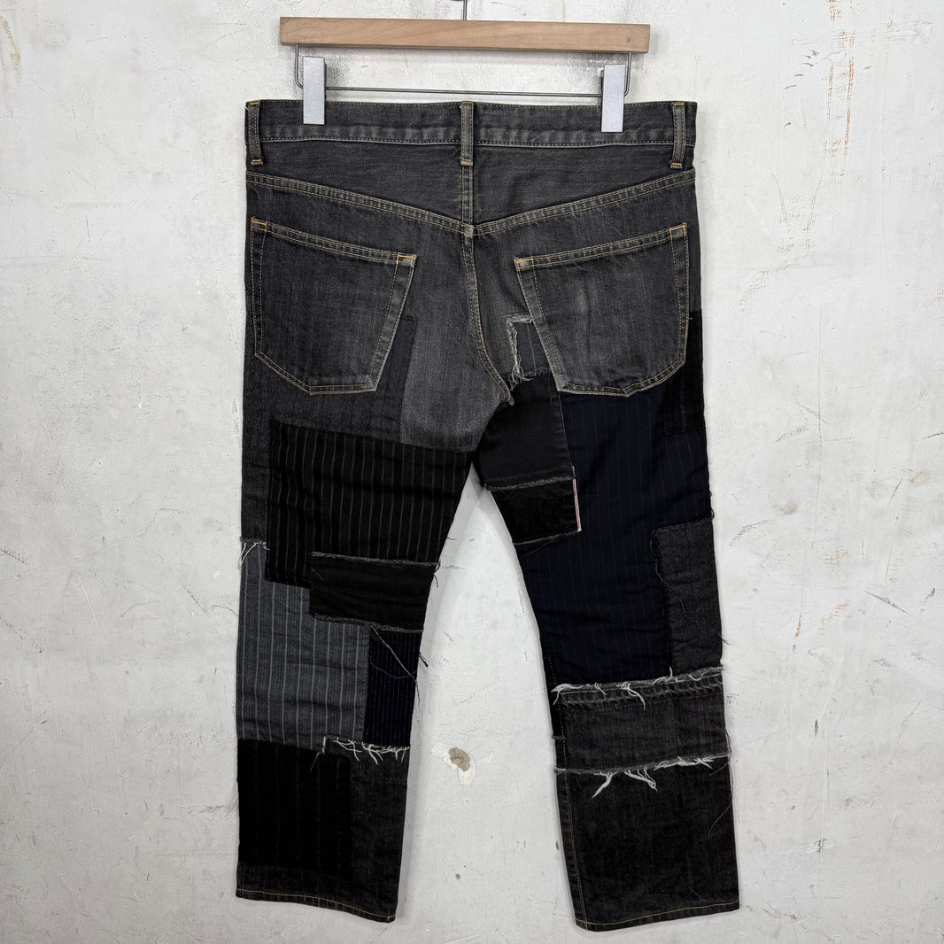 CDG Junya Patchwork Jeans Black