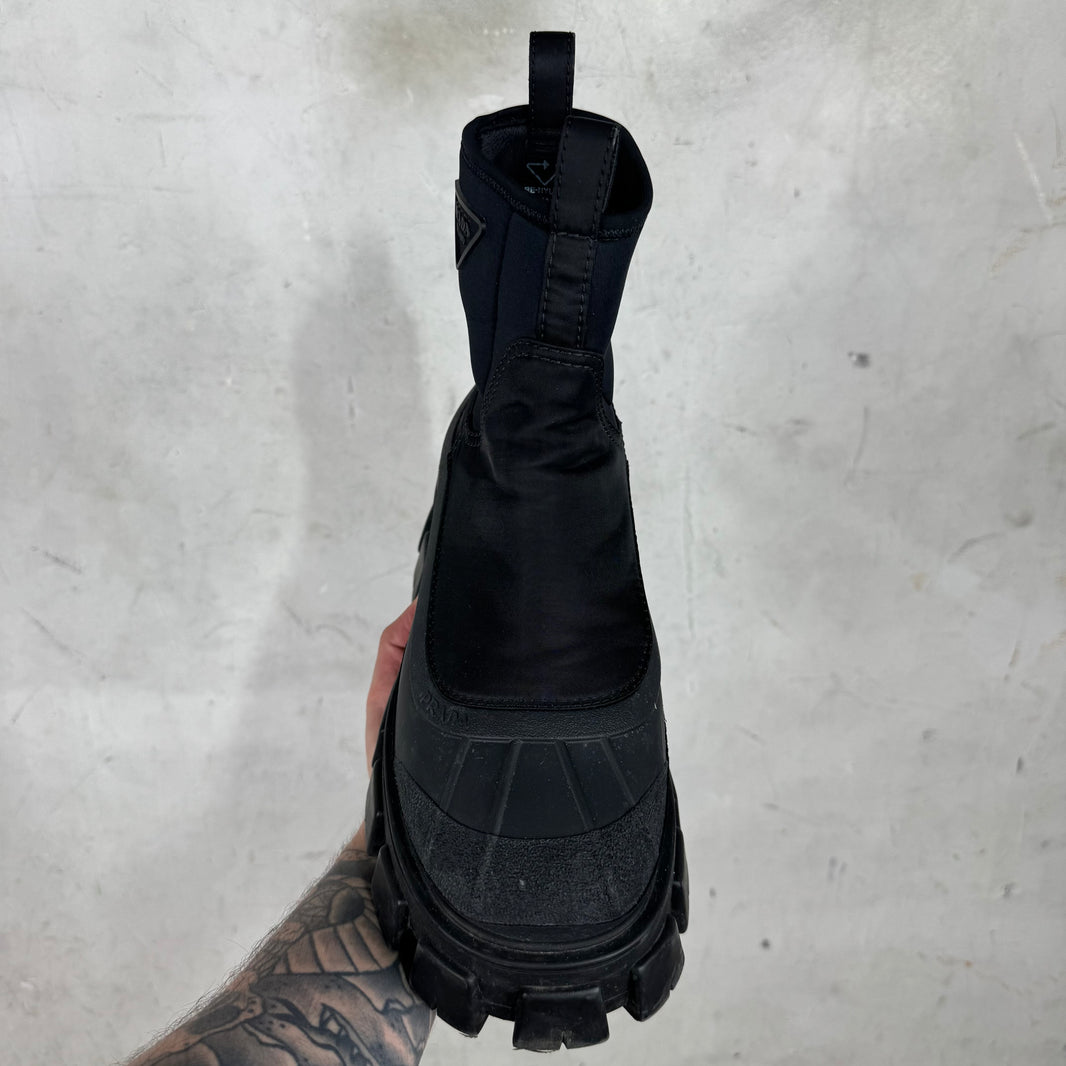 Prada Monolith Duck Boots