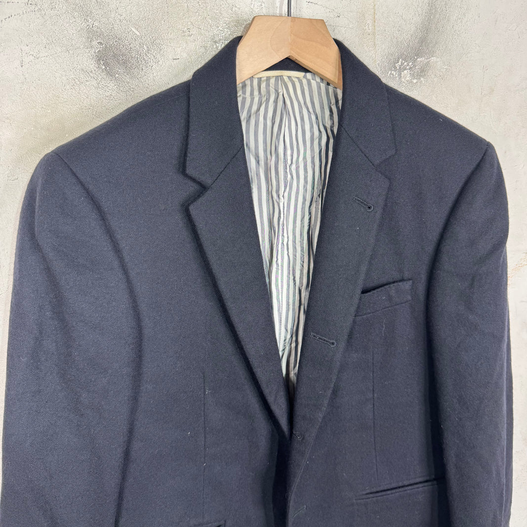 Thom Browne Navy Striped Liner Blazer