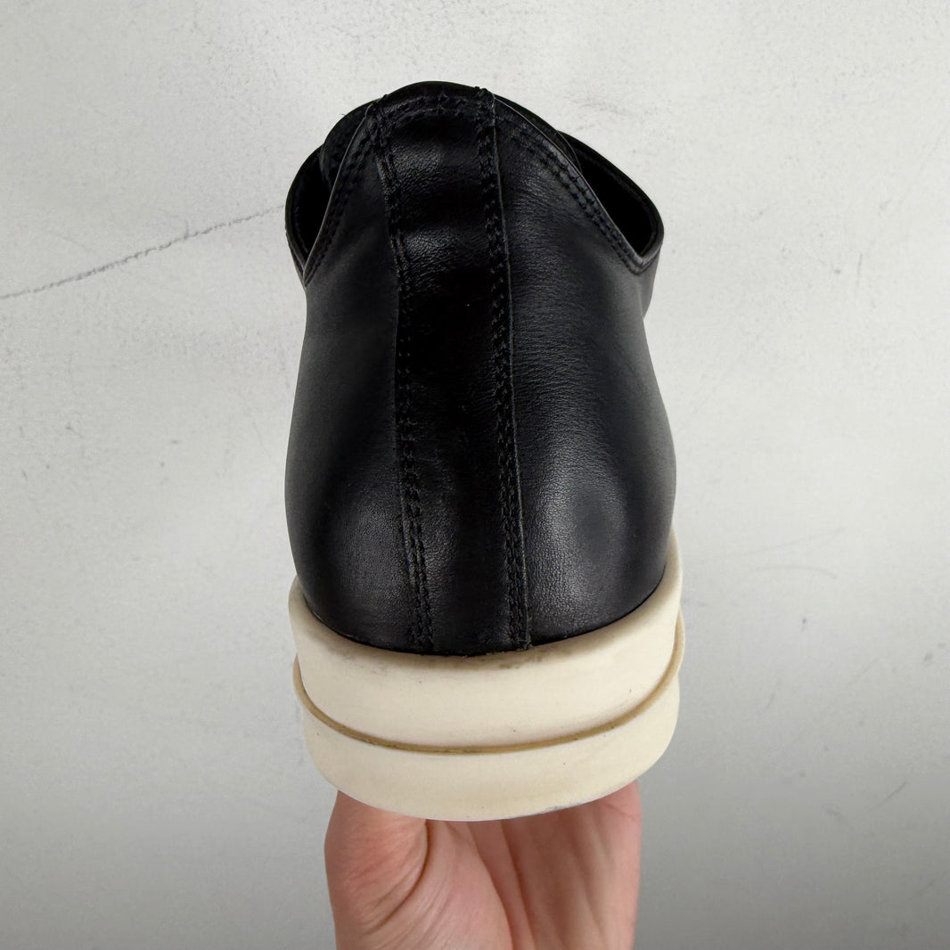 Rick Owens Leather Ramone Low Sneakers