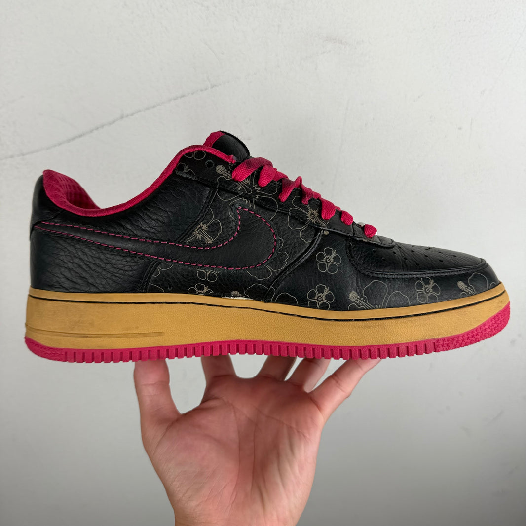 Nike Black Floral Air Force 1s