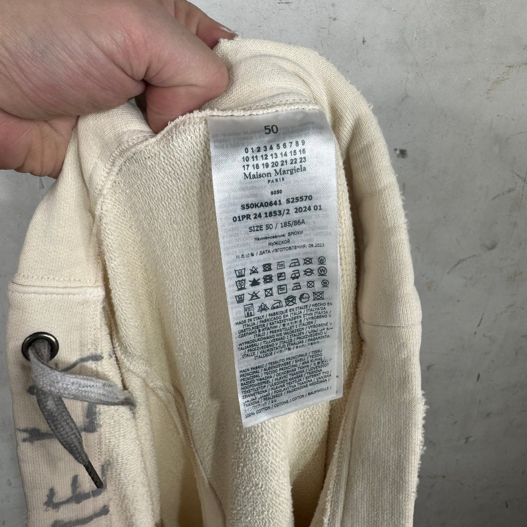 Margiela Thin Beige Painter Sweatpants
