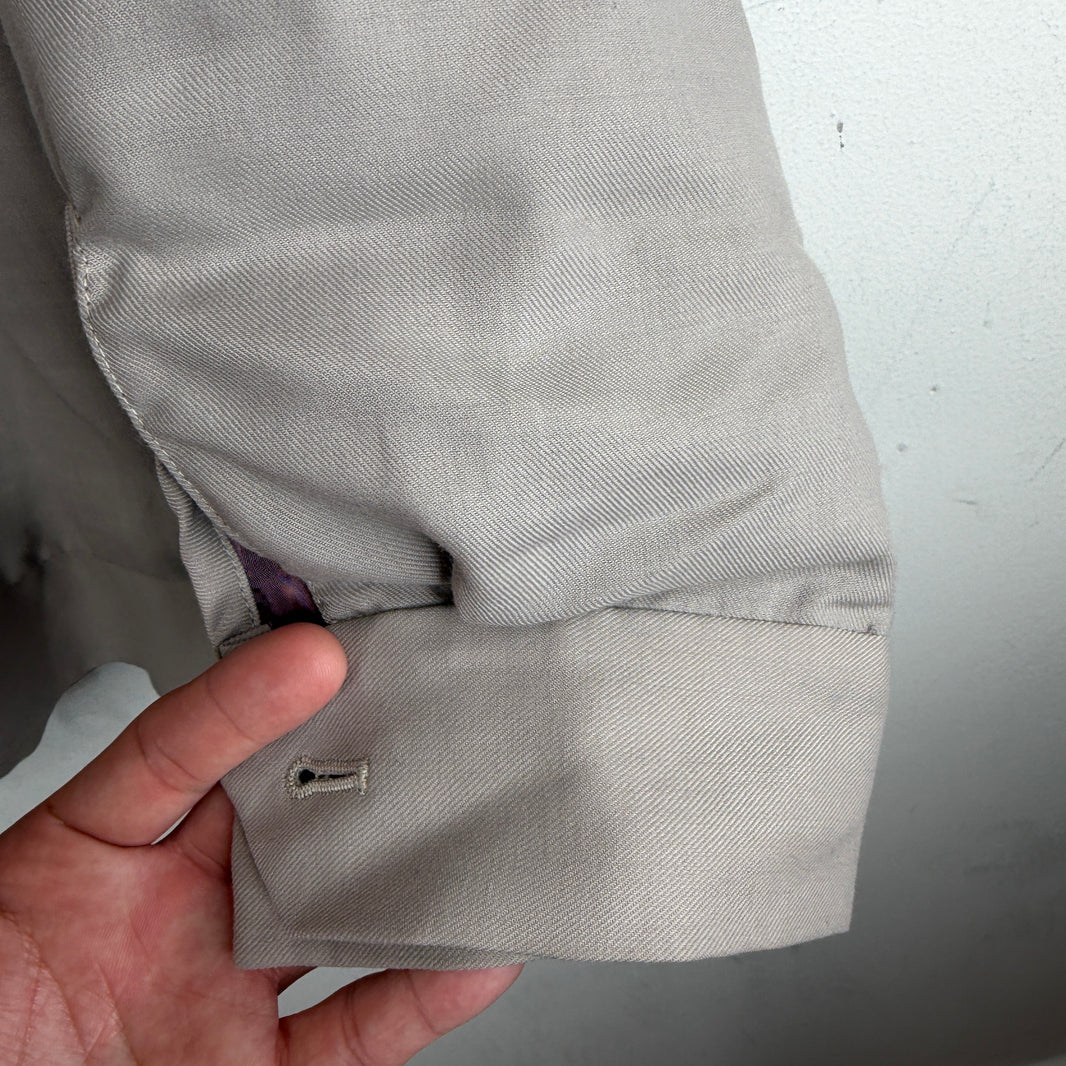 Needles Chainstitch Logo Gray Zip Jacket