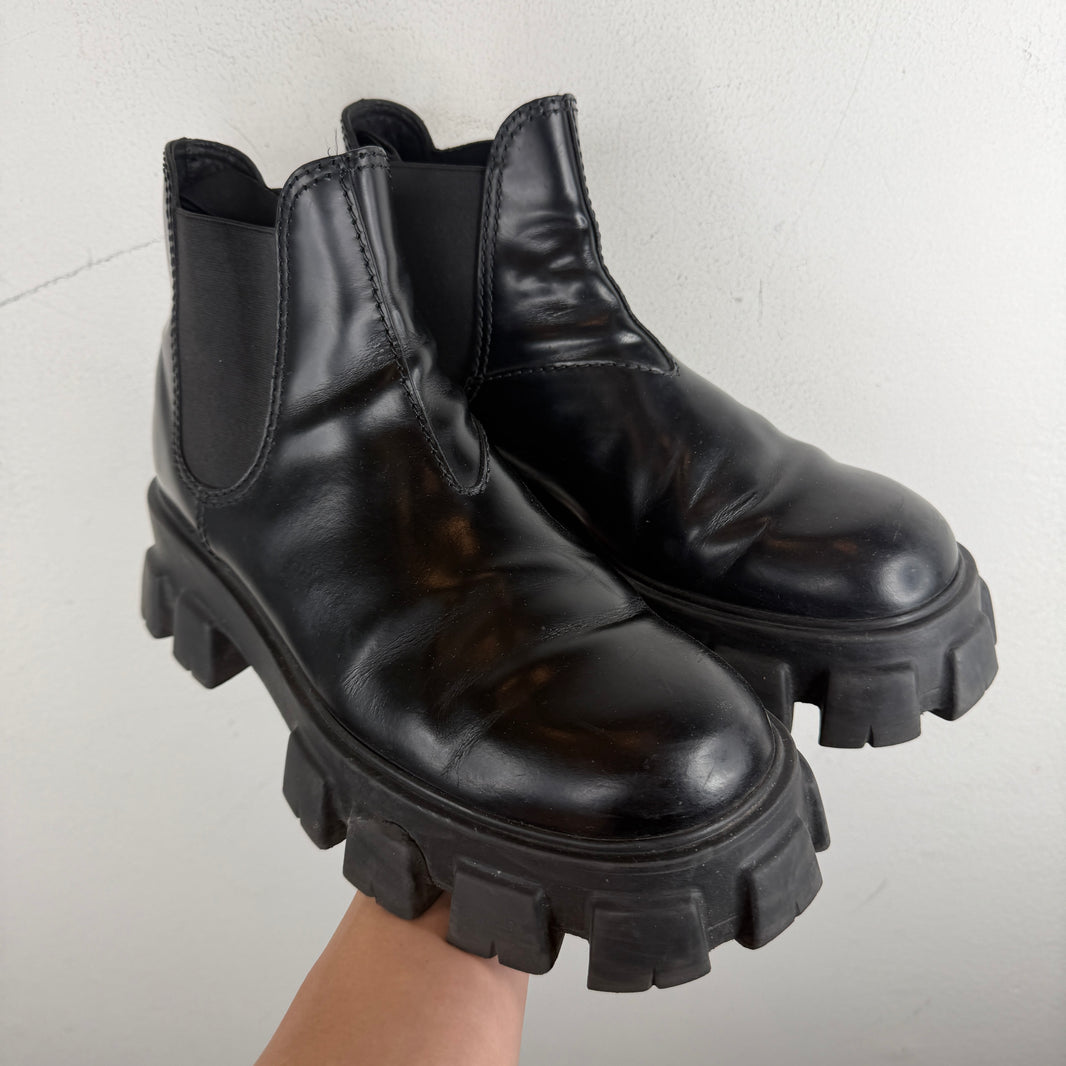 Prada Monolith Chelsea Boots