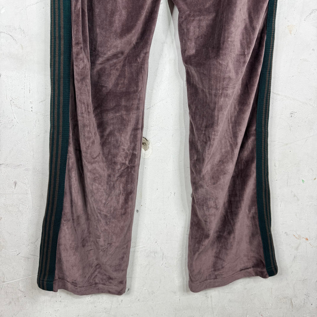 Needles Burgundy Velvet Track Pants