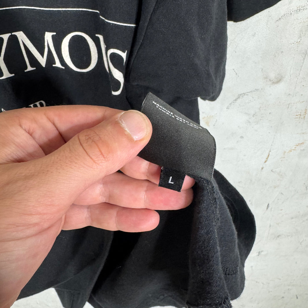 Hood By Air Black Anonymous Club Logo T-Shirt