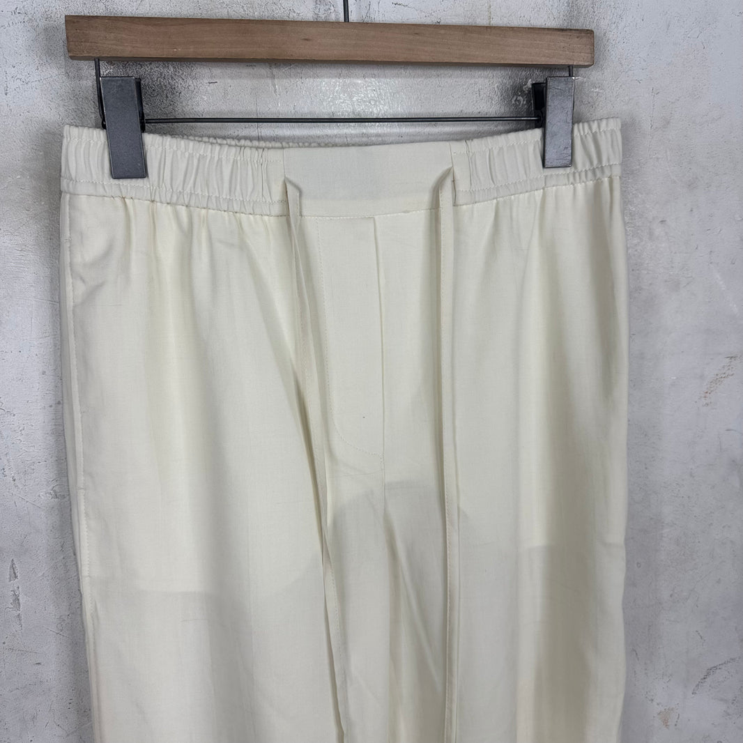 Louis Vuitton Wool Cream Pants