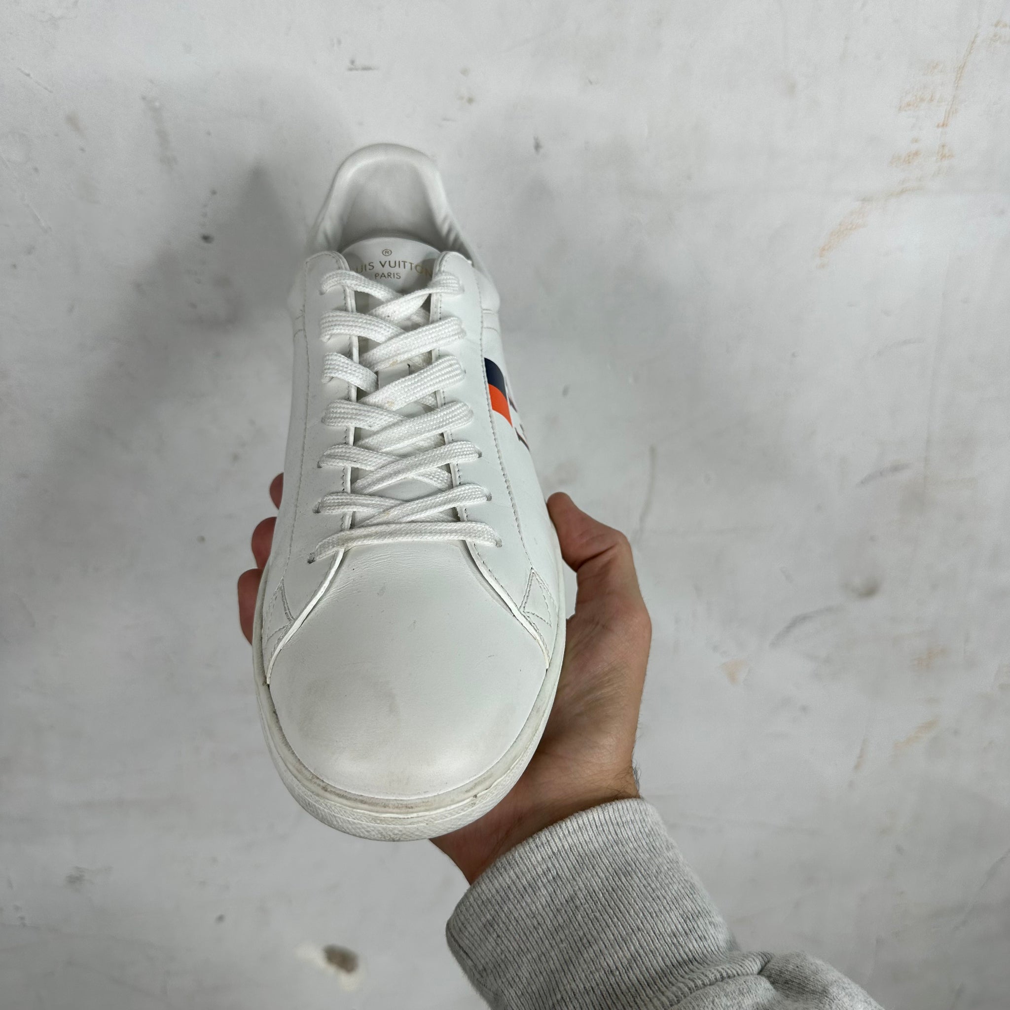 Louis Vuitton White Luxembourg Sneakers