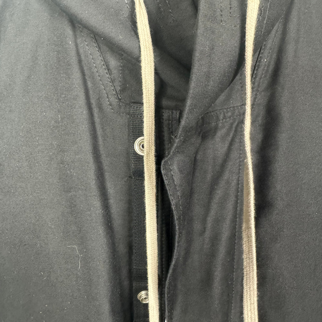 Rick Owens Leather Coated Fishtail Parka