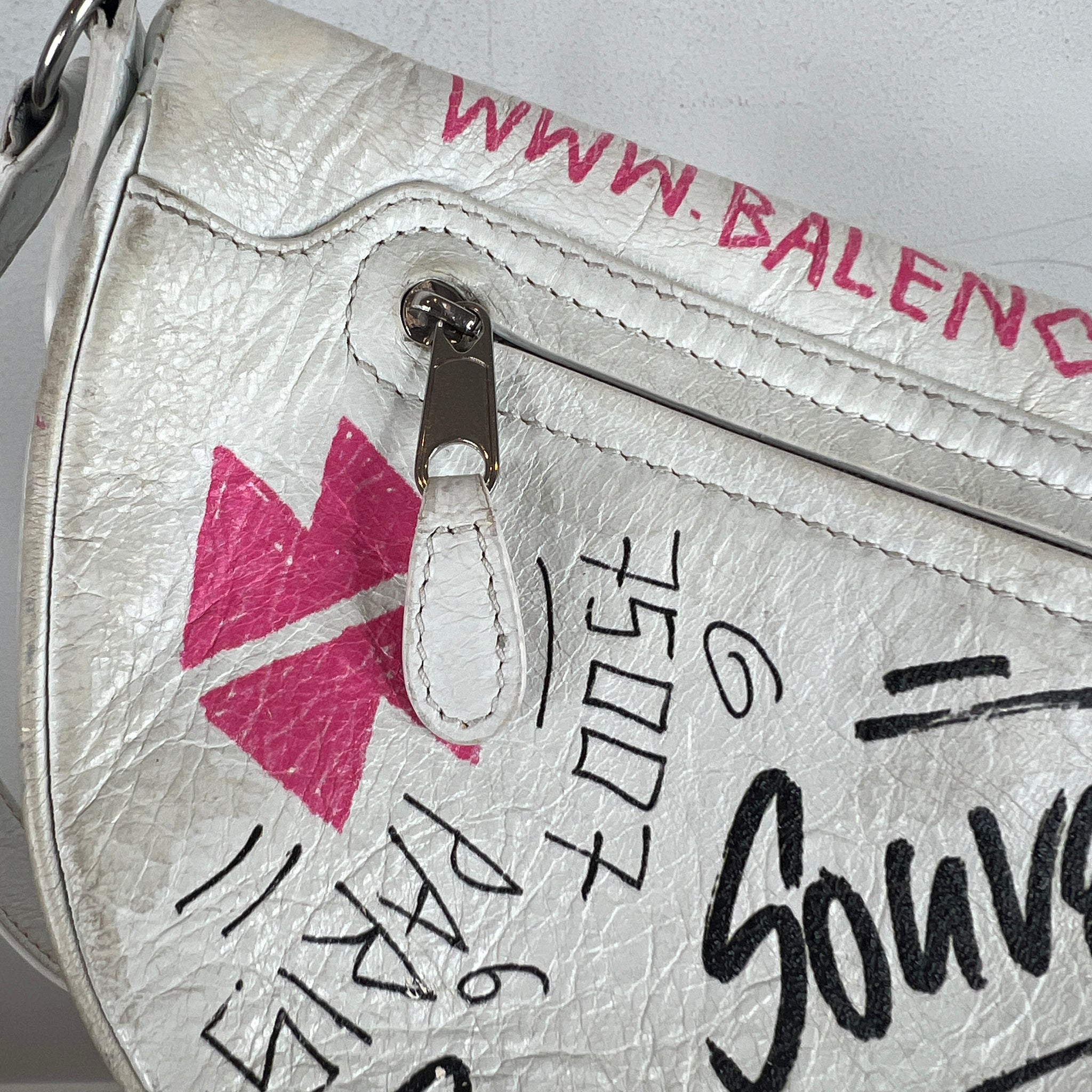 Balenicaga Graffiti Side Bag