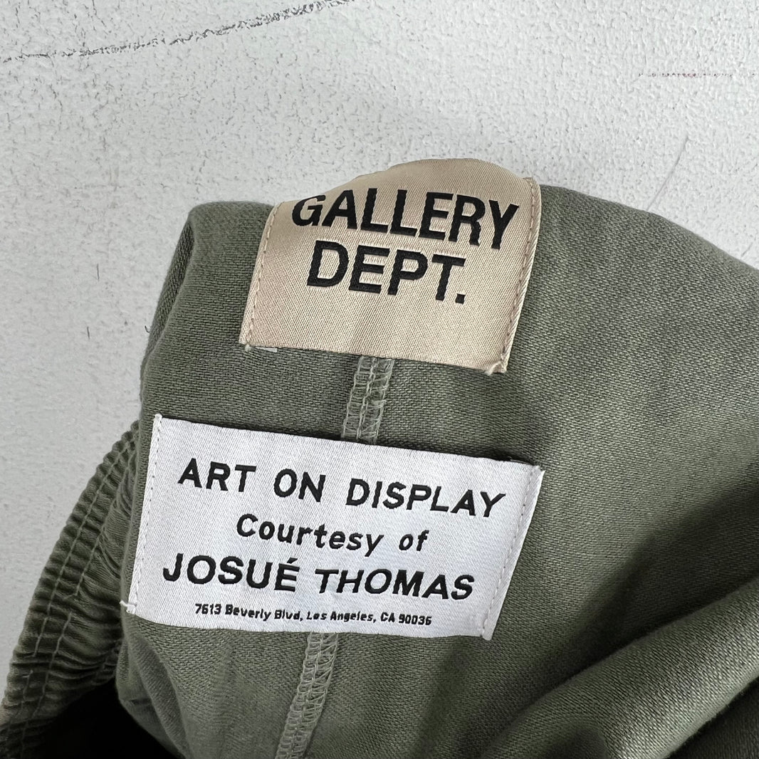 Gallery Dept Olive Logo Shorts
