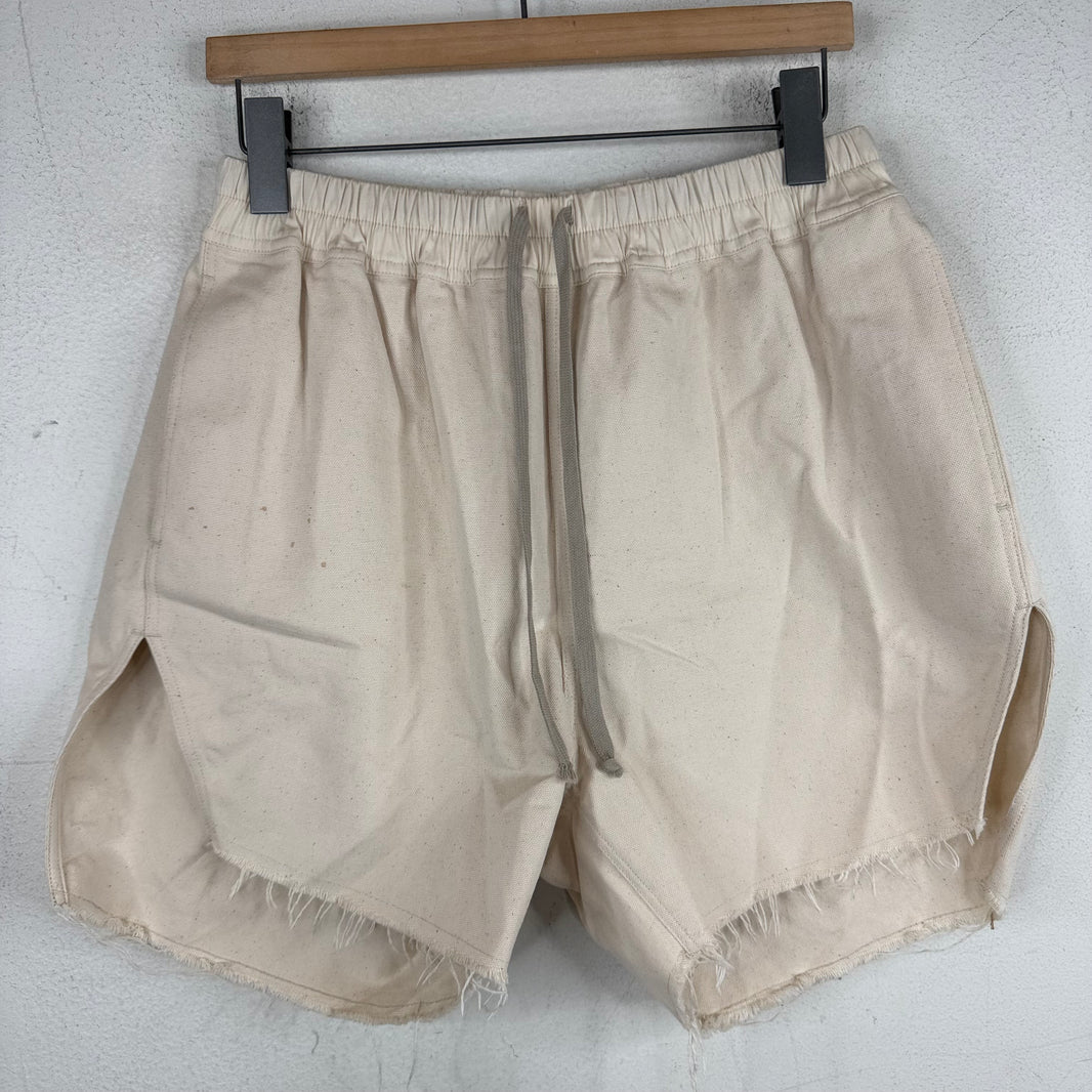 Rick Owens Natural Canvas Boxer Shorts