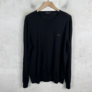 Prada Thin Logo Wool Sweater