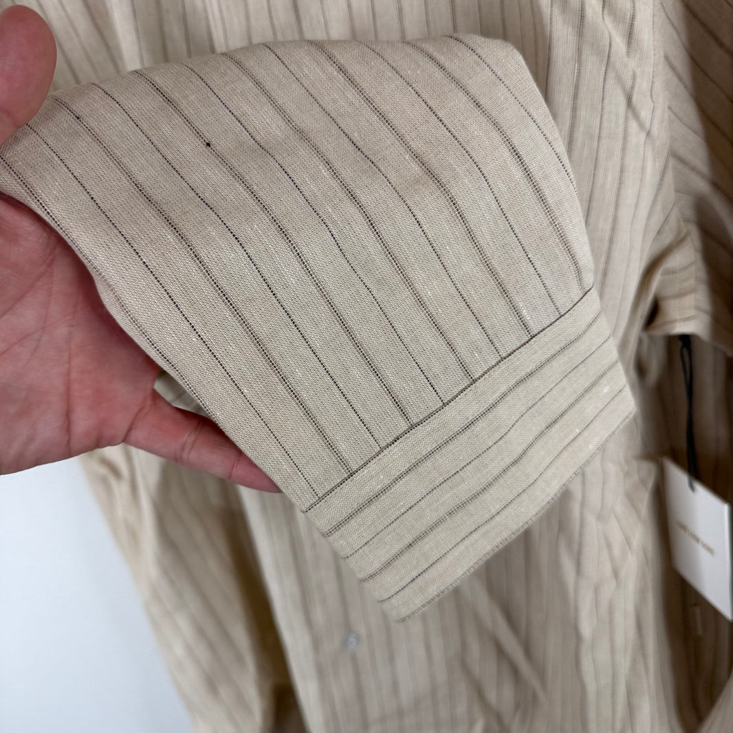 ALD Linen Pinstripe Button Up L/S Shirt