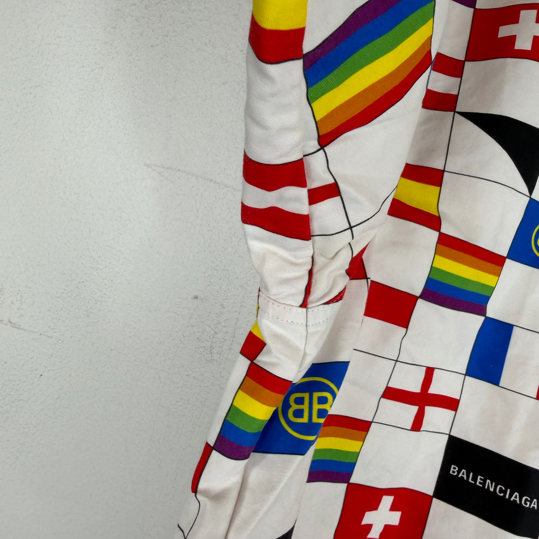 Balenciaga Flags Button Up Shirt