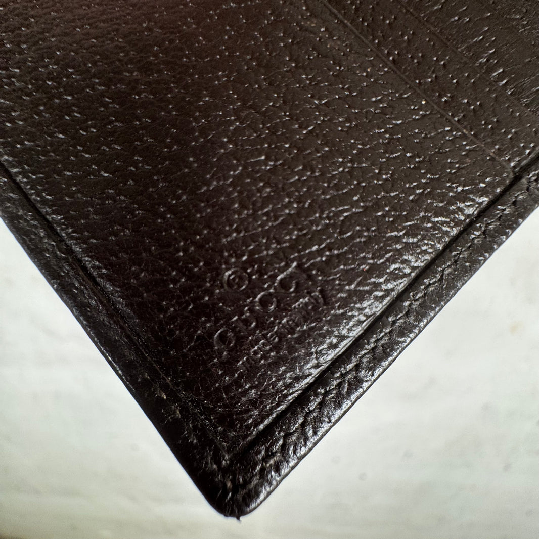 Gucci Bamboo Bifold Monogram Wallet