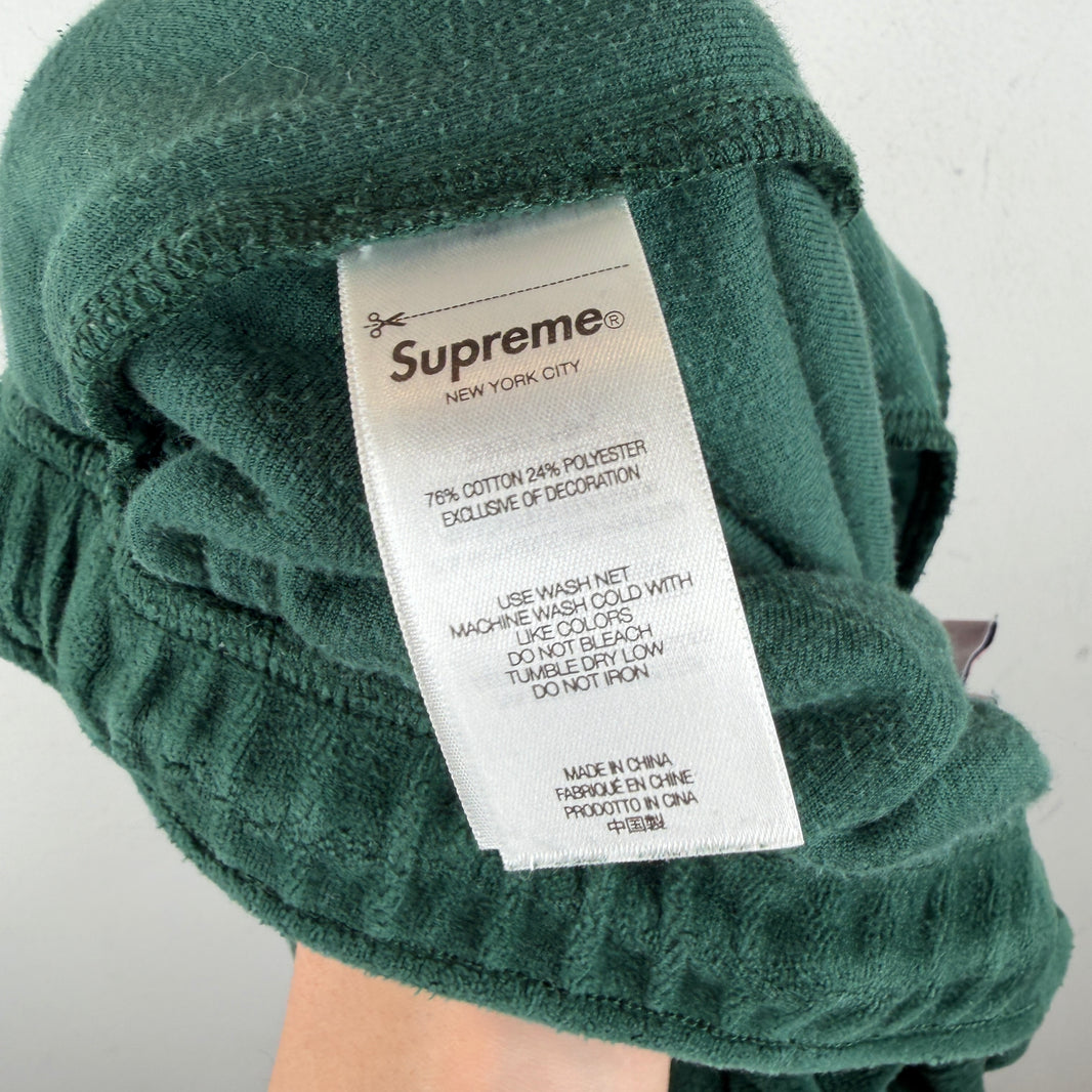 Martine Rose Supreme Green Velour Track Pants