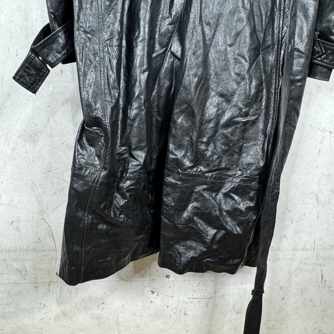 424 Leather Trenchcoat