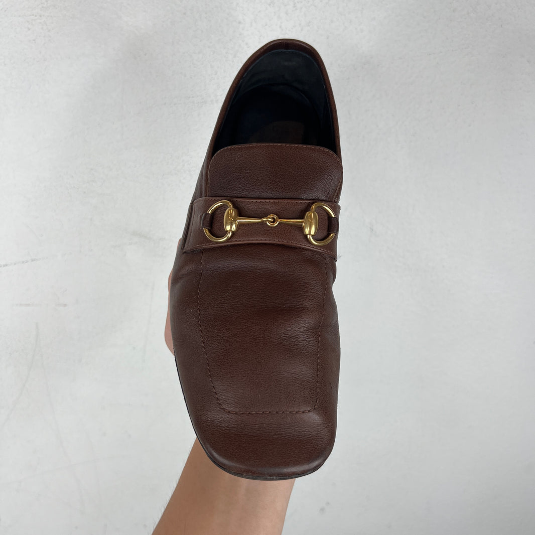 Gucci Chestnut Horsebit Loafers