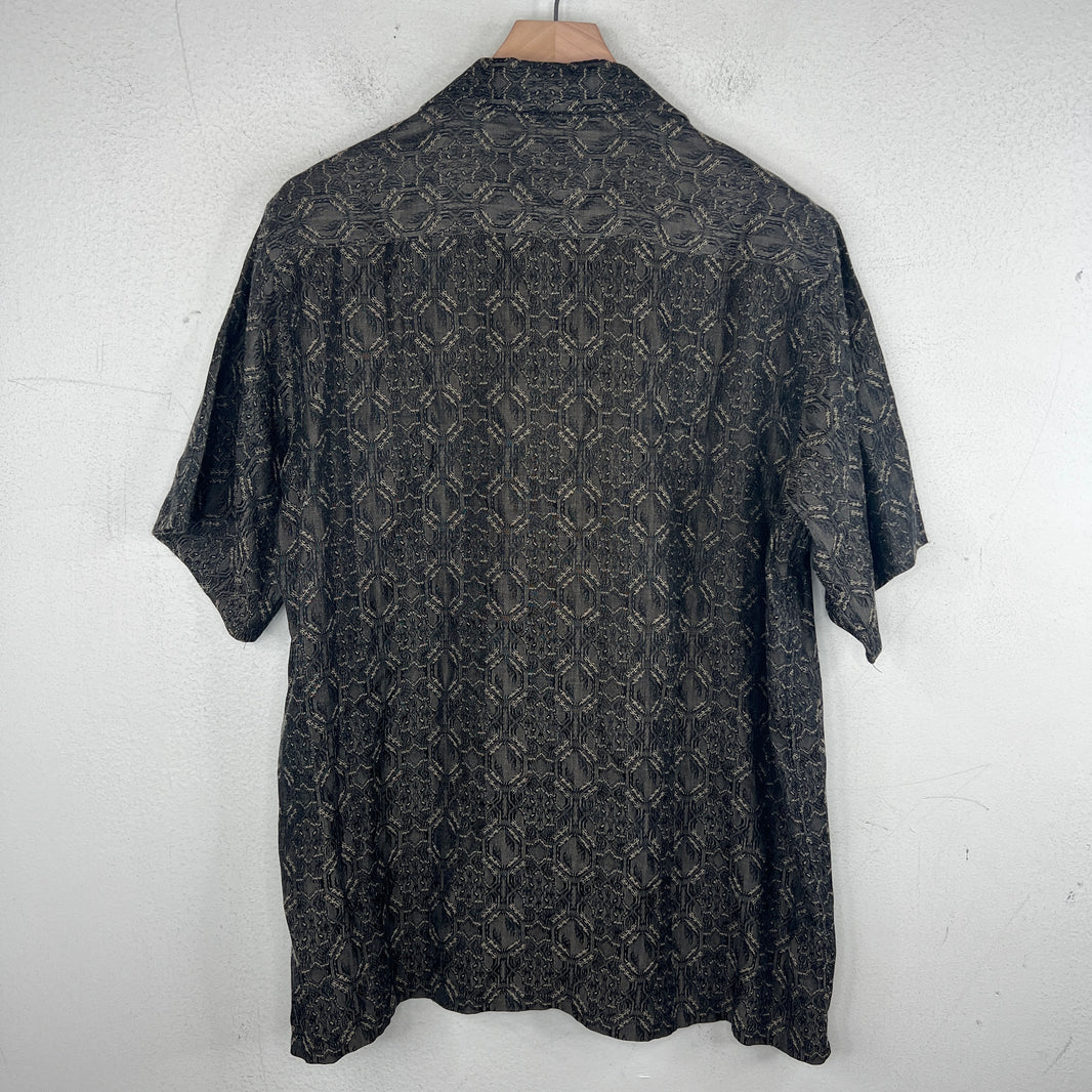 Needles Patterned Short Sleeve Button Up Shirt