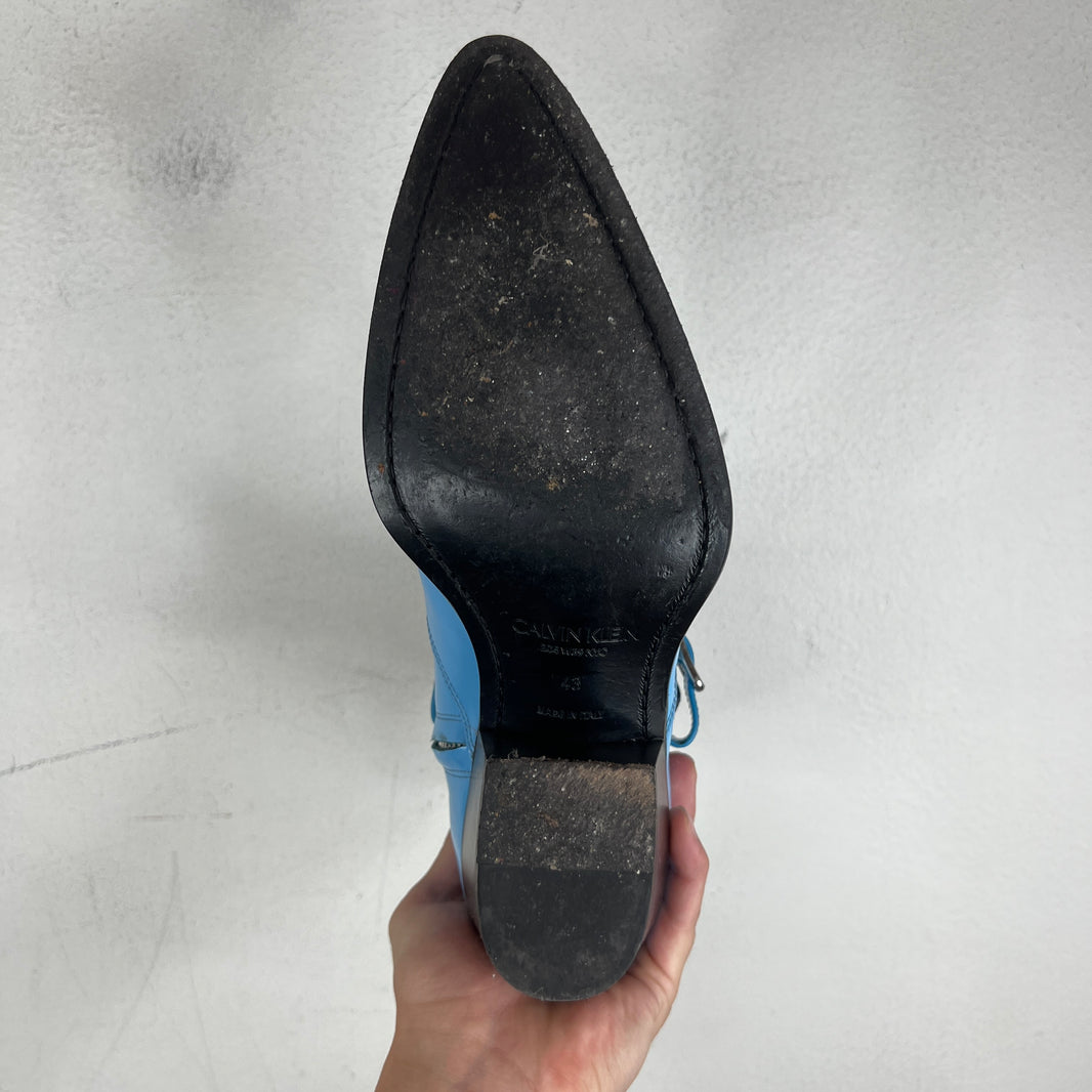Calvin Klein 205W39NYC Blue Harness Spazzolotto Boots